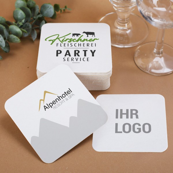 Bierdeckel mit Logo bedruckt